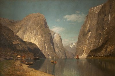 Up the Sogne Fjord, near Gudangen by Adelsteen Normann